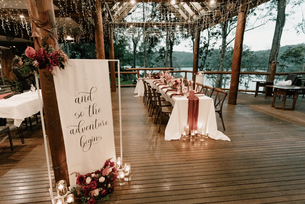 Wedding reception venue Montville Secrets on the Lake