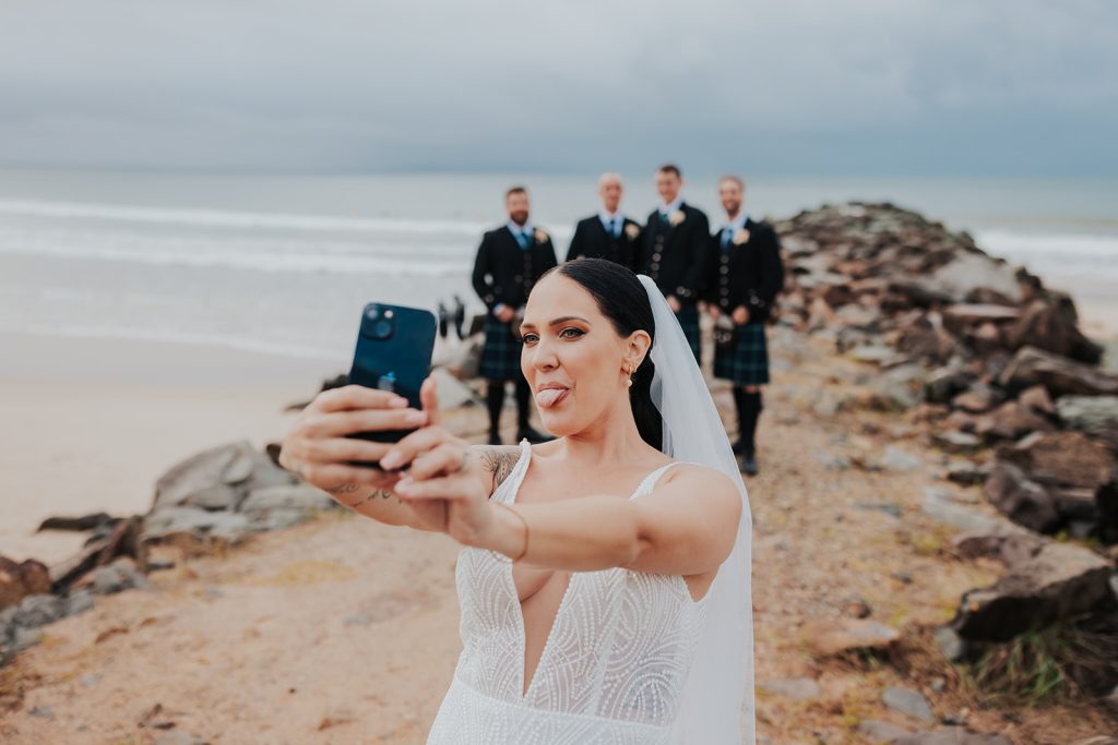 Scottish beach wedding in Australia Noosa wedding