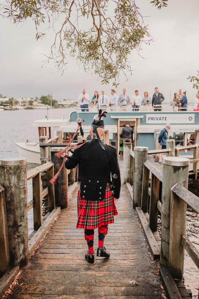 Scottish beach wedding in Australia Noosa wedding