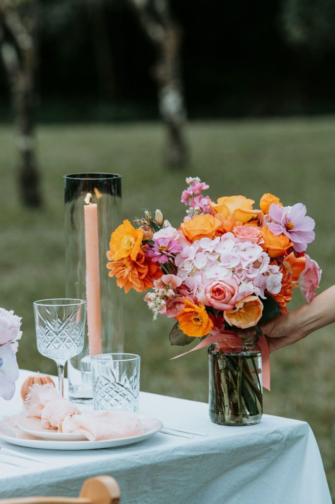 pastel tablescape spring wedding styling